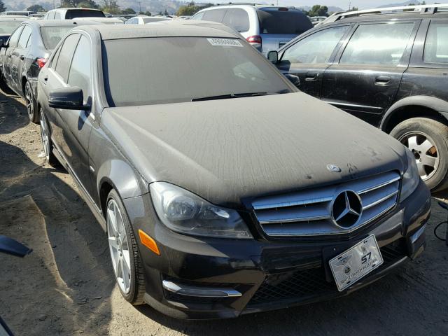 WDDGF4HB1CR213202 - 2012 MERCEDES-BENZ C 250 BLACK photo 1