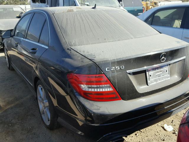 WDDGF4HB1CR213202 - 2012 MERCEDES-BENZ C 250 BLACK photo 3