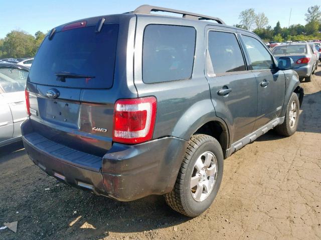 1FMCU941X8KB58611 - 2008 FORD ESCAPE LIM GRAY photo 4