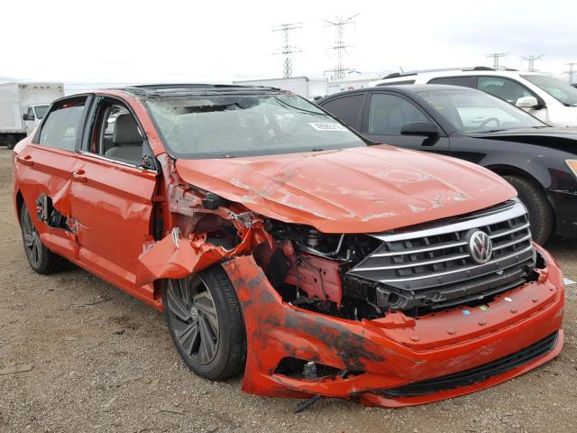 3VWG57BU2KM075207 - 2019 VOLKSWAGEN JETTA SEL ORANGE photo 1