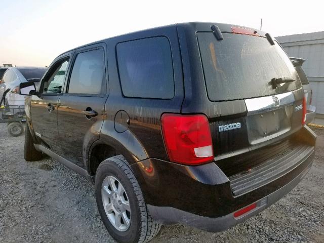 4F2CZ02Z98KM22590 - 2008 MAZDA TRIBUTE I BLACK photo 3