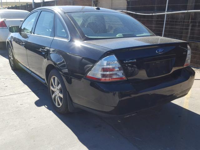 1FAHP24W39G110382 - 2009 FORD TAURUS SEL BLACK photo 3