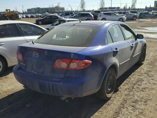 1YVHP84D955M48946 - 2005 MAZDA 6 S BLUE photo 4