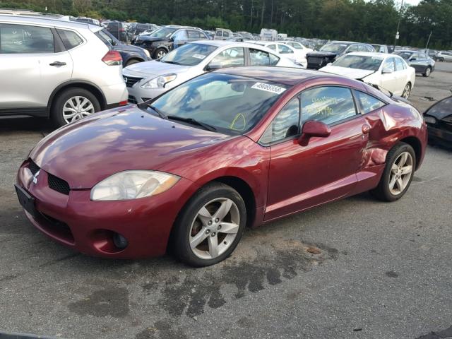 4A3AK24F17E057598 - 2007 MITSUBISHI ECLIPSE GS BURGUNDY photo 2