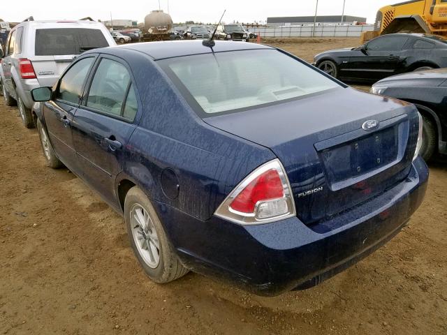 3FAHP06Z67R241341 - 2007 FORD FUSION S BLUE photo 3