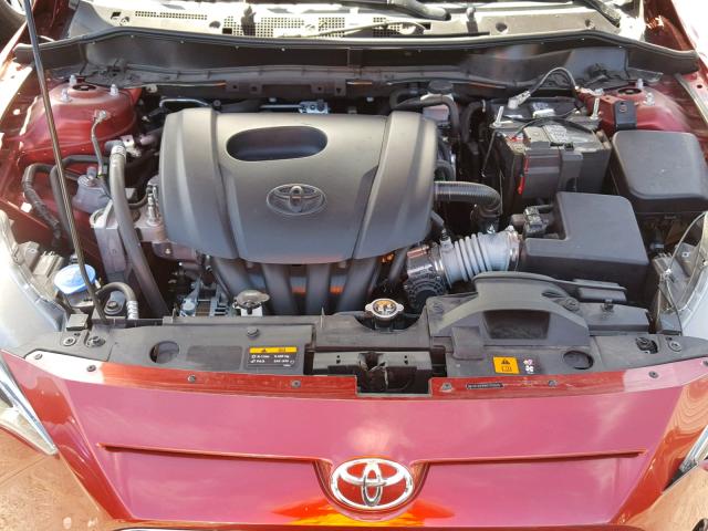 3MYDLBYV4HY159515 - 2017 TOYOTA YARIS IA RED photo 7