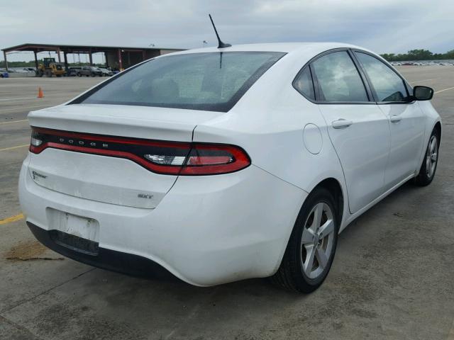 1C3CDFBB3GD660432 - 2016 DODGE DART SXT WHITE photo 4