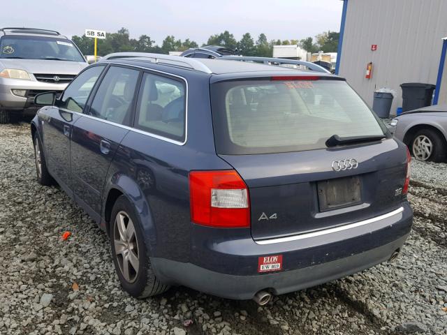 WAUVT68E73A294363 - 2003 AUDI A4 3.0 AVA BLUE photo 3