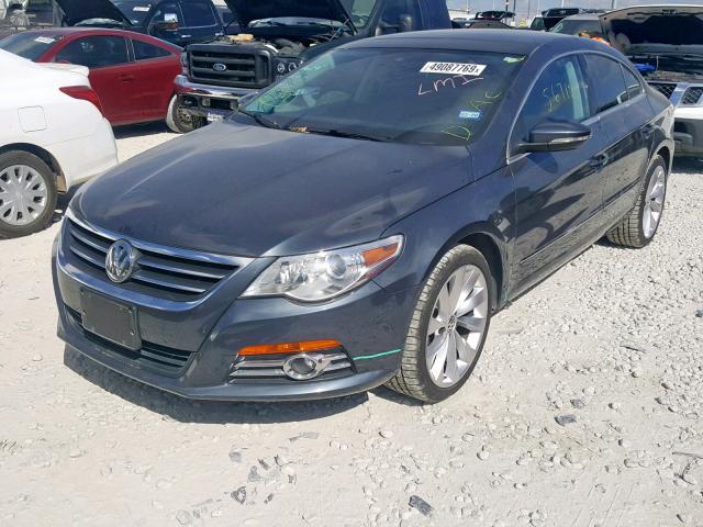 WVWHP7AN1CE533628 - 2012 VOLKSWAGEN CC LUXURY GRAY photo 2