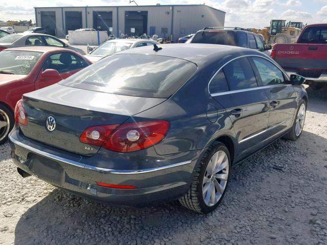 WVWHP7AN1CE533628 - 2012 VOLKSWAGEN CC LUXURY GRAY photo 4