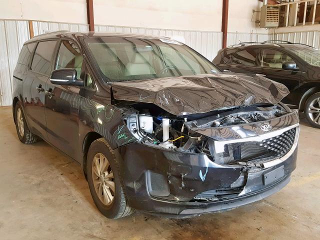 KNDMB5C12F6063684 - 2015 KIA SEDONA LX BLACK photo 1