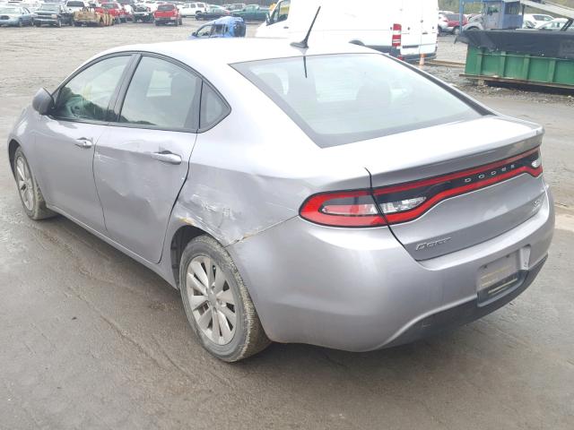 1C3CDFBB2ED702425 - 2014 DODGE DART SXT SILVER photo 3