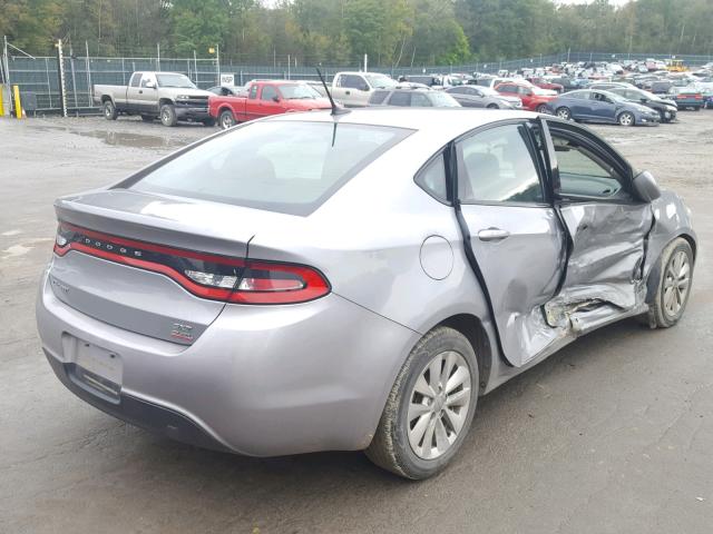 1C3CDFBB2ED702425 - 2014 DODGE DART SXT SILVER photo 4