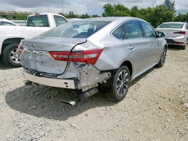 4T1BK1EB8JU286270 - 2018 TOYOTA AVALON XLE SILVER photo 4