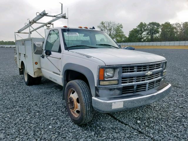 3GBKC34F91M103808 - 2001 CHEVROLET C3500-HD WHITE photo 1