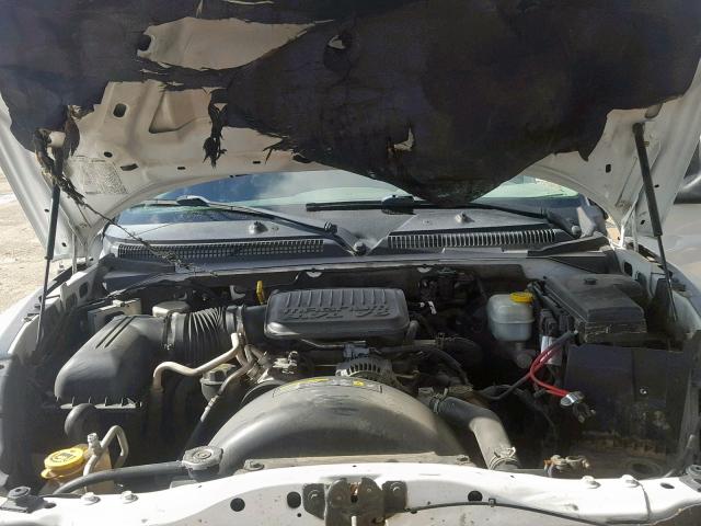 1D7HE42K65S145264 - 2005 DODGE DAKOTA SLT WHITE photo 7