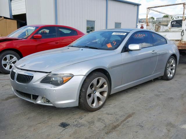 WBAEH73405B869082 - 2005 BMW 645 CI AUT SILVER photo 2