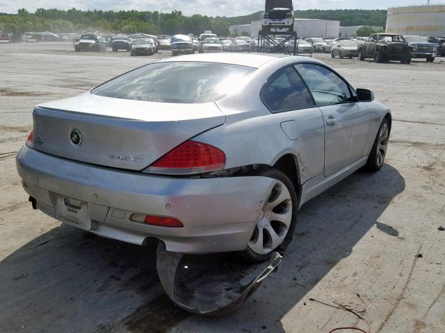 WBAEH73405B869082 - 2005 BMW 645 CI AUT SILVER photo 4