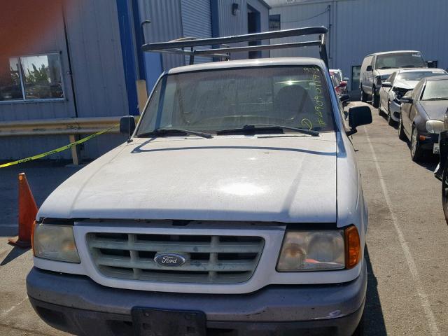 1FTYR10D52PA12897 - 2002 FORD RANGER WHITE photo 9