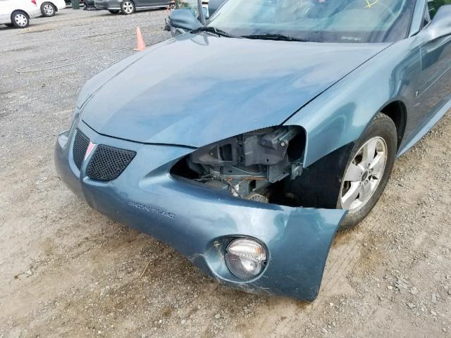 2G2WP552061112389 - 2006 PONTIAC GRAND PRIX GRAY photo 9