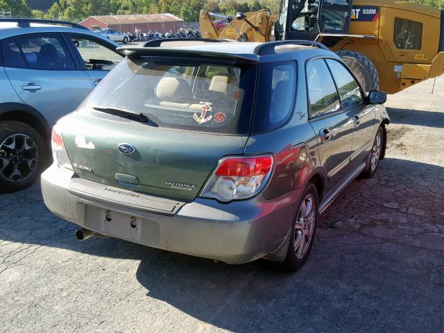 JF1GG68686G809337 - 2006 SUBARU IMPREZA OU GREEN photo 4