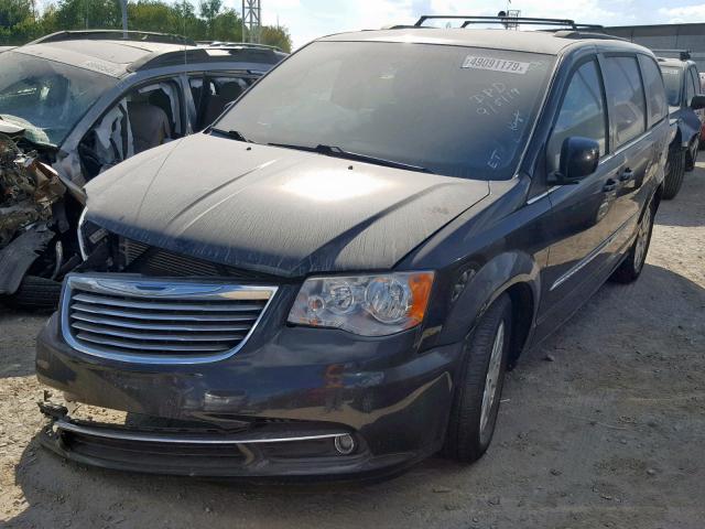 2C4RC1BG0ER363586 - 2014 CHRYSLER TOWN & COU BLACK photo 2