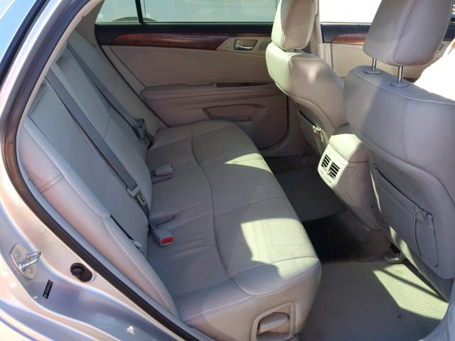 4T1BK3DB0BU440324 - 2011 TOYOTA AVALON BAS SILVER photo 6