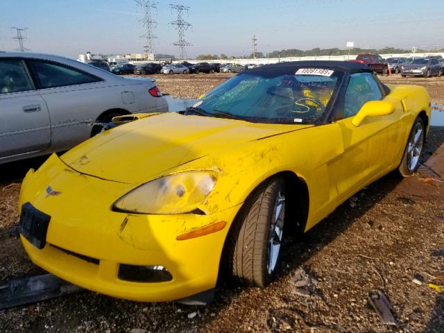 1G1YG3DWXB5107327 - 2011 CHEVROLET CORVETTE YELLOW photo 2