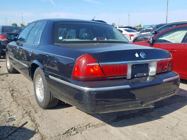 2MEFM75WXXX659847 - 1999 MERCURY GRAND MARQ BLACK photo 3