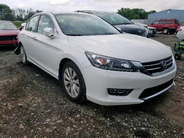 1HGCR2F88DA006139 - 2013 HONDA ACCORD EXL WHITE photo 1