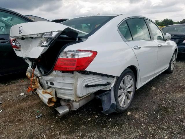 1HGCR2F88DA006139 - 2013 HONDA ACCORD EXL WHITE photo 4