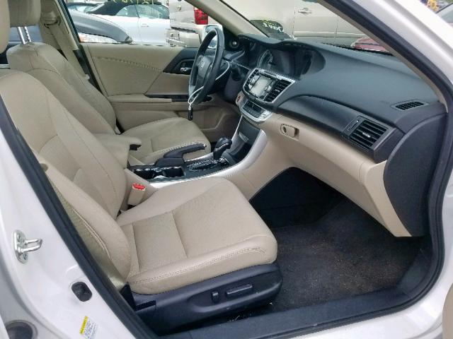 1HGCR2F88DA006139 - 2013 HONDA ACCORD EXL WHITE photo 5