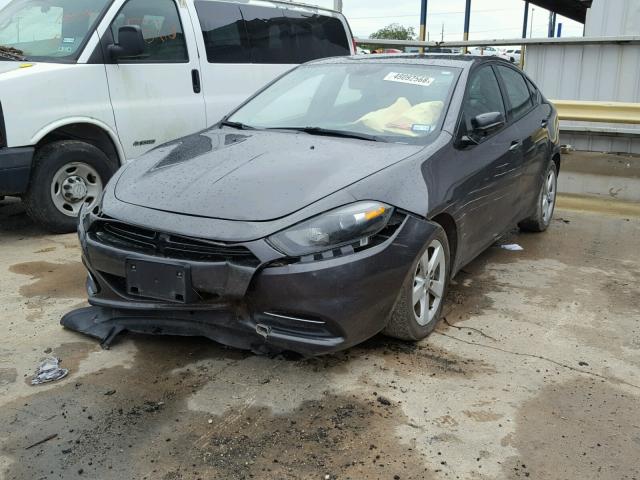 1C3CDFBB7FD265619 - 2015 DODGE DART SXT GRAY photo 2