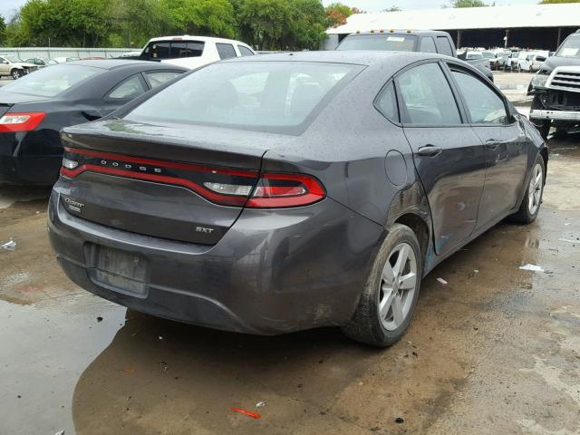 1C3CDFBB7FD265619 - 2015 DODGE DART SXT GRAY photo 4