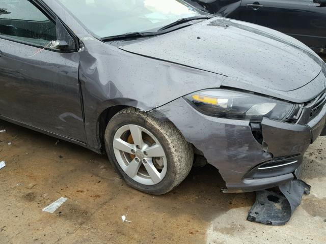 1C3CDFBB7FD265619 - 2015 DODGE DART SXT GRAY photo 9