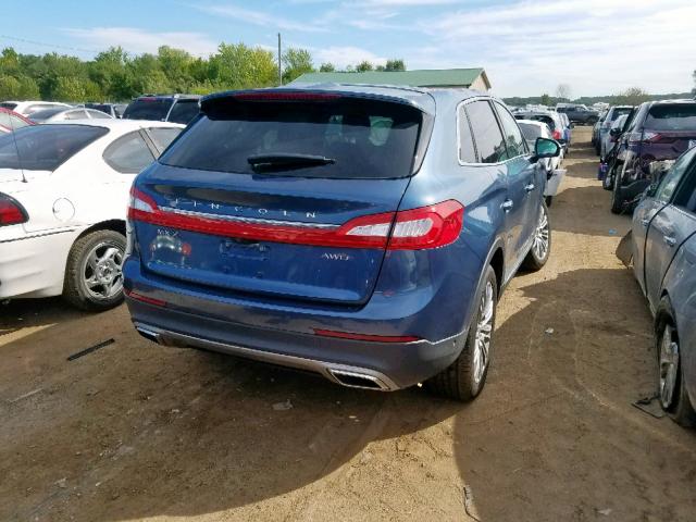 2LMPJ8LR8JBL18680 - 2018 LINCOLN MKX RESERV BLUE photo 4