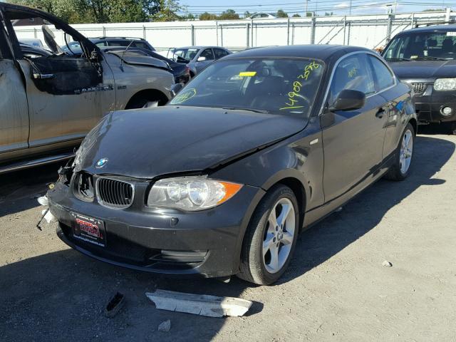 WBAUP9C58BVL90096 - 2011 BMW 128 I BLACK photo 2