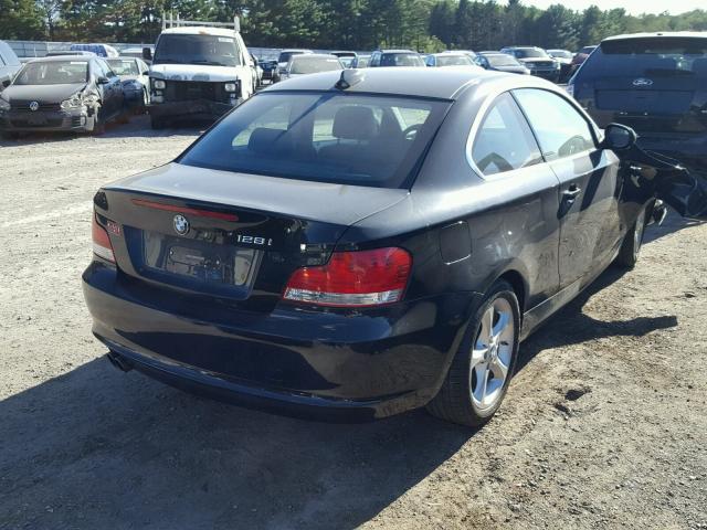 WBAUP9C58BVL90096 - 2011 BMW 128 I BLACK photo 4