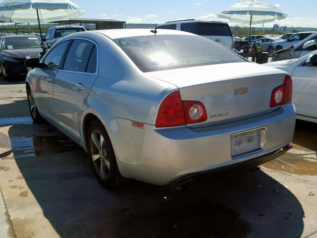 1G1ZC5E13BF210761 - 2011 CHEVROLET MALIBU 1LT SILVER photo 3