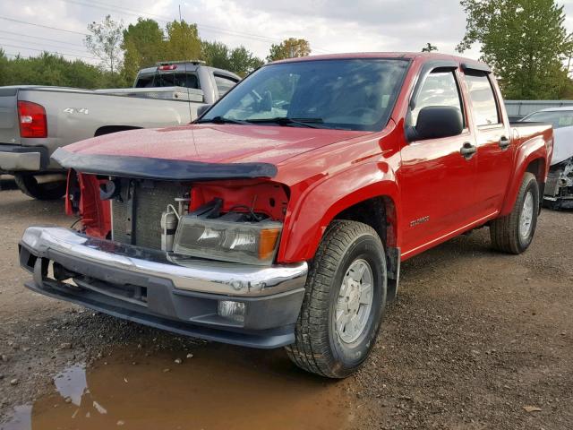 1GCDT136058122526 - 2005 CHEVROLET COLORADO RED photo 2