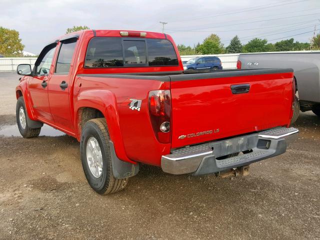 1GCDT136058122526 - 2005 CHEVROLET COLORADO RED photo 3