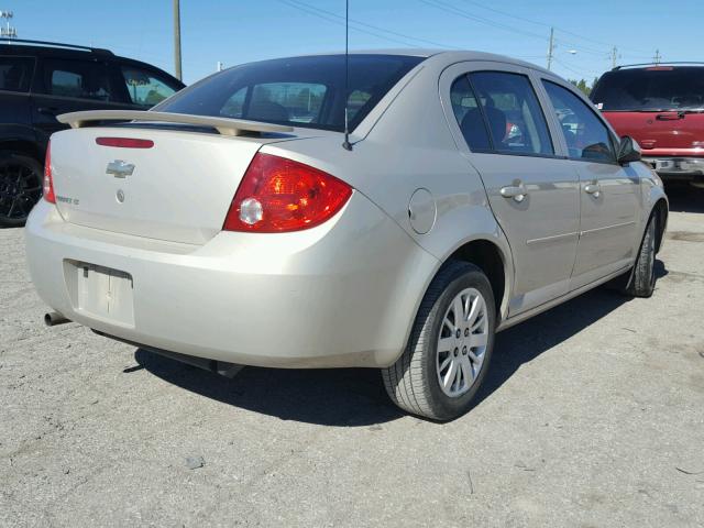 1G1AT58H597181385 - 2009 CHEVROLET COBALT LT BEIGE photo 4