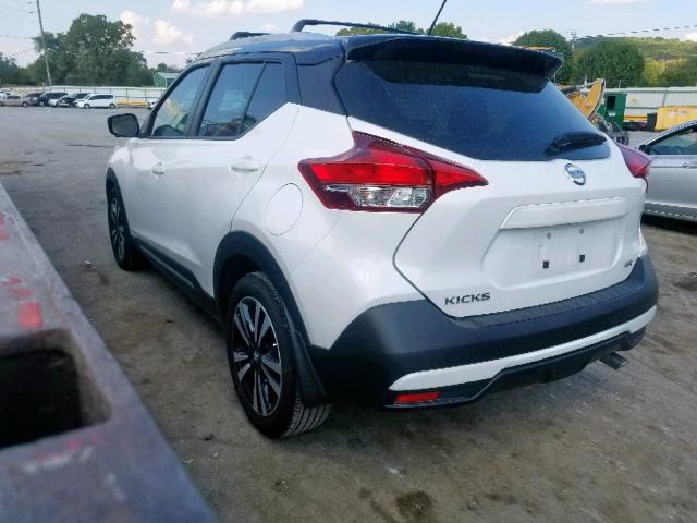 3N1CP5CU4JL541290 - 2018 NISSAN KICKS S WHITE photo 3