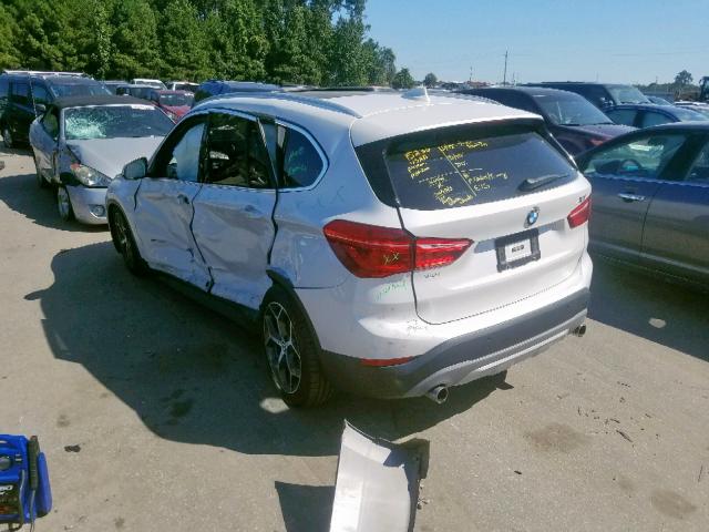 WBXHT3C37H5F76268 - 2017 BMW X1 XDRIVE2 WHITE photo 3