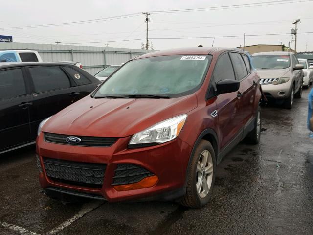 1FMCU0F75EUE39020 - 2014 FORD ESCAPE S BURGUNDY photo 2