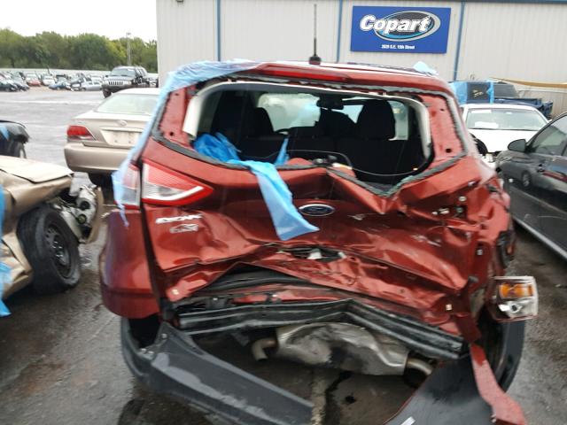 1FMCU0F75EUE39020 - 2014 FORD ESCAPE S BURGUNDY photo 9