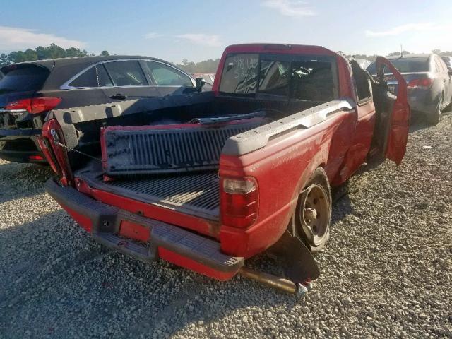 1FTYR14U52TA79811 - 2002 FORD RANGER SUP RED photo 4