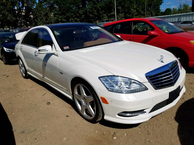 WDDNG7DB0CA491616 - 2012 MERCEDES-BENZ S 550 WHITE photo 1