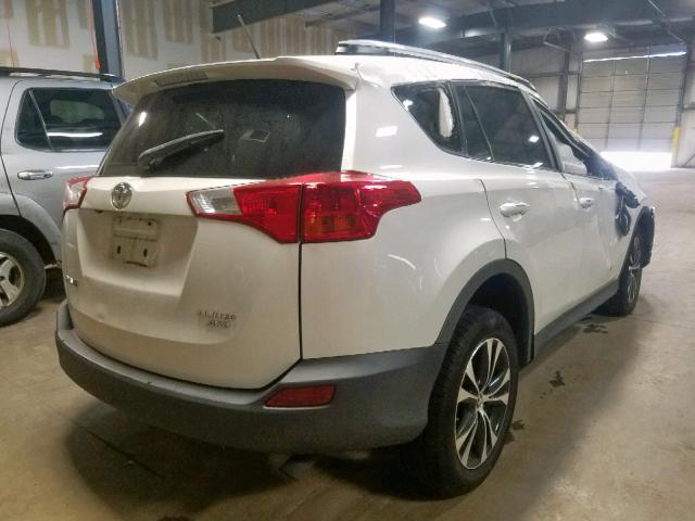 2T3DFREV5FW357963 - 2015 TOYOTA RAV4 LIMIT WHITE photo 4