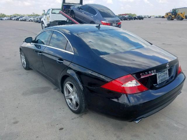 WDDDJ72X78A136140 - 2008 MERCEDES-BENZ CLS 550 BLACK photo 3